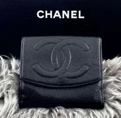 ⭐️希少⭐️CHANEL Wホック二つ折り財布 - メルカリ