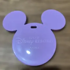 東京ディズニーリゾート ミッキー型 ネームタグ パープル
