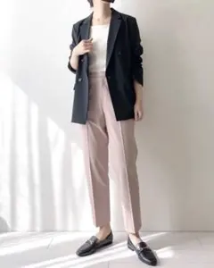 UNIQLO スマートアンクルパンツ ピンク M