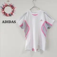 アディダス clima365◇メッシュTシャツ 速乾 ランニング ウェア S