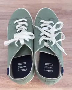 GAP キャンバス スニーカー グリーン　24cmのサムネイル