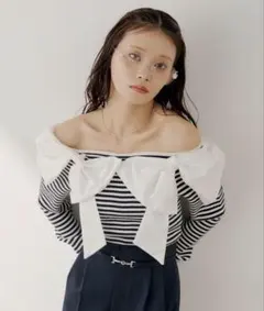 ダブルリボンドッキングニット - メルカリ