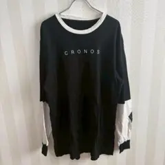 CRONOS】 ブラック ロングスリーブ Tシャツ M - メルカリ