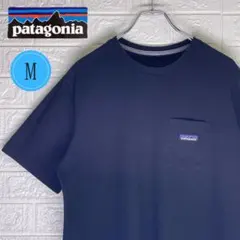 【24時間以内　匿名発送】パタゴニア　ワンポイントロゴ　ポケットTシャツ　黒　M