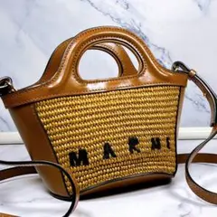 マルニ トロピカリア RAW SIENNA ストロー マイクロトート マルニ トロピカリア RAW SIENNA ストロー マイクロトート - メルカリ