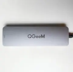 QGeeM USBハブ シルバー 3ポート