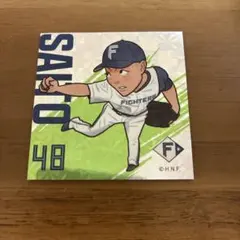 北海道日本ハムファイターズ 齋藤友貴哉 超お菓子祭り イラストステッカー