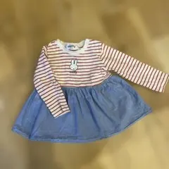 miffy ストライプ柄 ワンピース