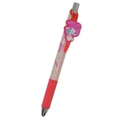 新品 マイメロディ ノック式ボールペン マスコット付きゲルペン レッド 即日