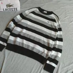 FRENCH　LACOSTE ラコステ マルチカラーボーダー ニット セーター
