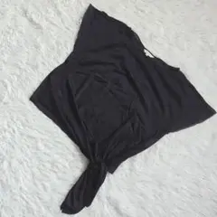EPOCA エポカ L 半袖 Tシャツ カットソー 裾リボン 裾タイ 無地