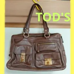 【本日限定大幅値下げ】TOD'S　ショルダーバッグ　レザー　Y2K　ヴィンテージのサムネイル