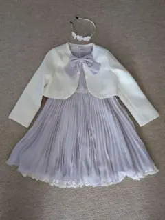 エニィファム　薄紫色 フォーマルドレス4点 セット120㌢美品