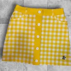 Samantha Thavasa イエローチェックスカートのサムネイル