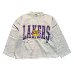 7AS7 USA製 スウェット　トレーナー　グレー　L NBA LAKERS古着