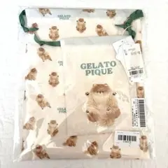 GELATO PIQUE 犬イラスト ポーチ　ポメラニアン