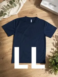 【美品 男女兼用】glimmer 無地ドライTシャツ ネイビー LLサイズのサムネイル
