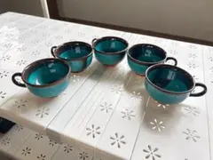 陶器製カップ 5個セット