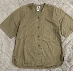 MHL. バンドカラー 半袖シャツ L ベージュ - メルカリ