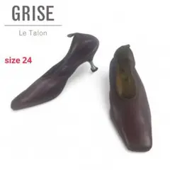 【Le Talon GRISE/ルタロン】極美品 レザー ストレッチ パンプス