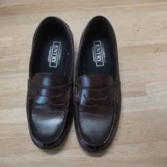 ブラウン レザー ローファー