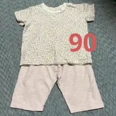 ベビーパジャマ 上下セット 花柄 90cmのサムネイル