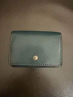 COACH ダークグリーン 三つ折り財布