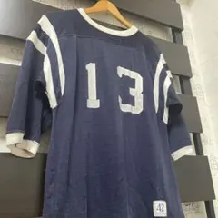 70s〜80s チャンピオン フットボールTシャツ USA製 ヴィンテージ