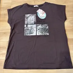 【新品未使用】Linoluce COCOAIR 半袖Tシャツ ダークブラウンLのサムネイル