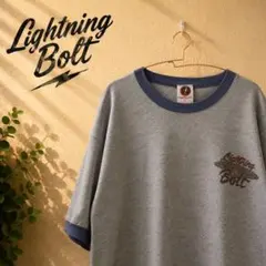 Lightning Bolt リンガーTシャツ グレー Lサイズのサムネイル
