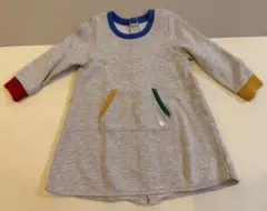 プチバトー　長袖ワンピース　24m/86cm