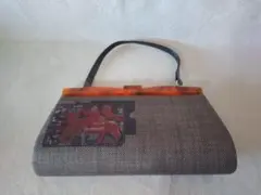 大島紬 ハンドバッグ