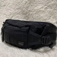 【極美品】ポーター ヒート ウエストバッグ ボディバッグ ブラック HEAT（PORTER） ポーター ヒート ウエストバッグ 703-06978