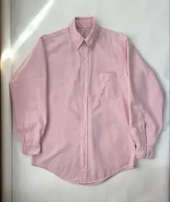90s usa製brooks brothers makers長袖ピンクbdシャツ