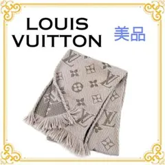 ✨️美品✨️ ルイヴィトン エシャルプ ロゴマニア モノグラム マフラー グレー
