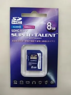 SUPER TALENT SDHCカード 8GB CLASS 6