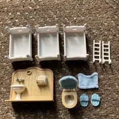 シルバニアファミリー ベッドとトイレセット