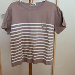 moz ボーダーTシャツ ブラウンのサムネイル
