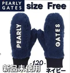 PEARLY GATES 手袋　Size Free　ネイビー　男女兼用