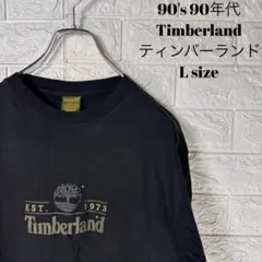 90s　ティンバーランド　ロゴ半袖Tシャツ　ブラック【617】