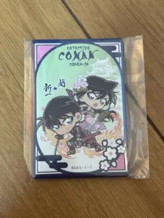 名探偵コナン 大阪城 工藤新一 毛利蘭 スクエアマグネット