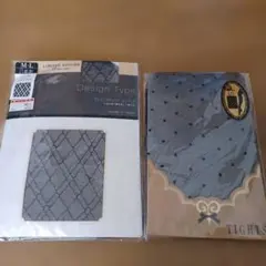 柄ストッキング2足セット20デニールドットタイツtutuanna　ダイヤ柄M～L