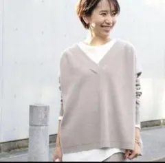 Deuxieme Classe ミドルゲージVプルオーバー グレー