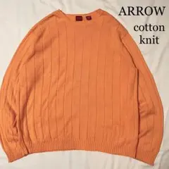 OLD ARROW USA 無地デザイン リブニット コットンニット US古着