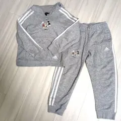 adidas ミッキー サッカー柄 ジャージ上下セット