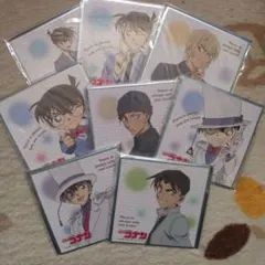 名探偵コナン　トレーディングミニ立色紙　新一　キッド　服部　赤井　安室　コナン