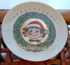 不二家 ペコちゃん 1995年 クリスマスプレート 皿