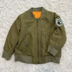 2284 良品✨サマンサモスモスラーゴム キッズ110 中綿ブルゾン ミリタリー