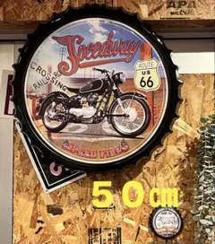 特大★50㎝ ブリキ看板 ボトルキャップ サインプレート アメリカン雑貨のサムネイル