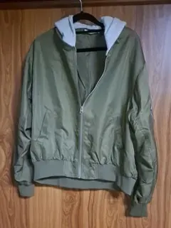 WEGO ショート MA-1 フード付き ブルゾン スタジャン フリーサイズ